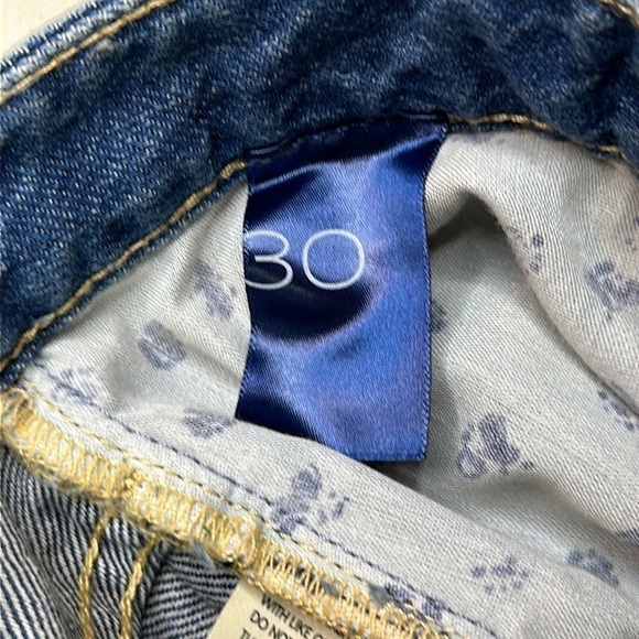 Pilcro The Joey High Rise Straight Leg Distressed Jeans Size 30 - Picture 12 of 16